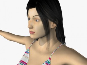 sexy female sofia 3D Model