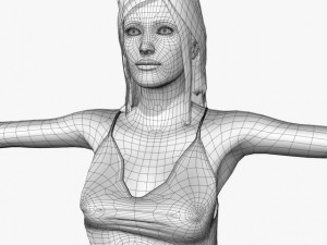 sexy female sofia 3D Model