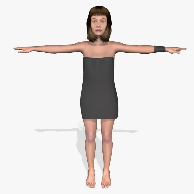 sexy female sonika Model 3D .c4d .max .obj .3ds .fbx .stl .blend