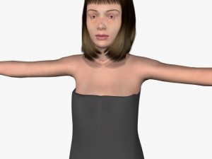 sexy female sonika Model 3D