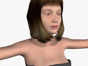 sexy female sonika Model 3D