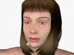 sexy female sonika Model 3D