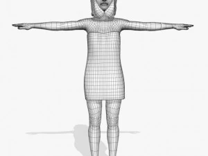 sexy female sonika 3D Model