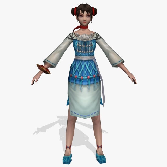 fantasy game charactor sonu 3D Model .c4d .max .obj .3ds .fbx .stl .blend 