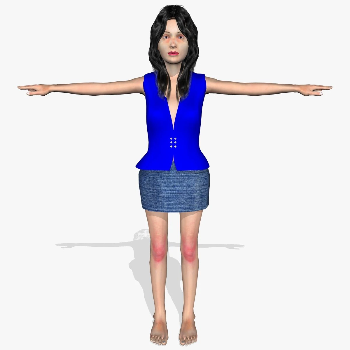 sexy girl sweety 3D Model .c4d .max .obj .3ds .fbx .stl .blend 