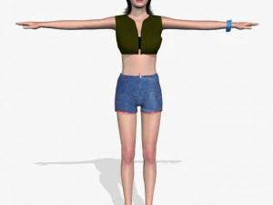 सेक्सी लड़की तनीषा 3D मॉडल