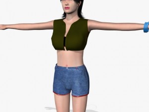 sexy girl tanisha Model 3D