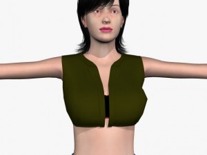 sexy girl tanisha Model 3D