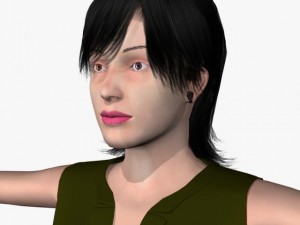 sexy girl tanisha Model 3D