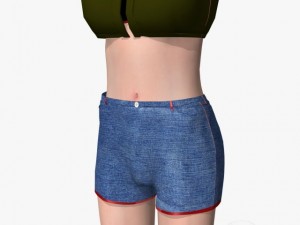 sexy girl tanisha Model 3D