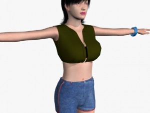 sexy girl tanisha Model 3D