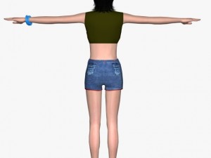 sexy girl tanisha Model 3D