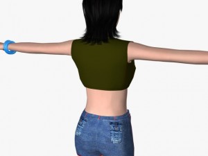 sexy girl tanisha Model 3D
