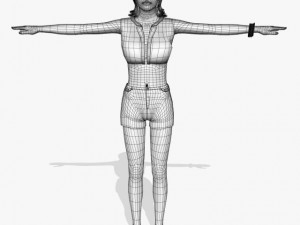 sexy girl tanisha Model 3D
