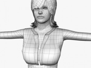 sexy girl tanisha Model 3D