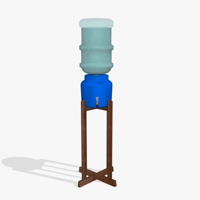 water bottle 3D 模型 .c4d .max .obj .3ds .fbx .stl .blend 