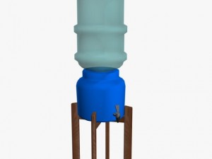 water bottle 3D 模型