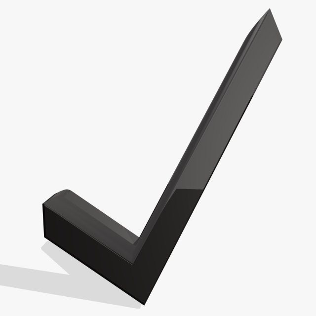 black check 3d icon 3D Модель .c4d .max .obj .3ds .fbx .stl .blend 