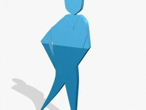 3d blue logo 3D Model