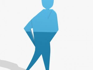 3d blue logo 3D Model