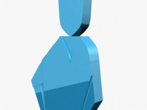 3d blue logo 3D 모델