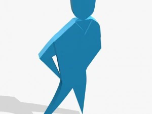 3d blue logo 3D Model