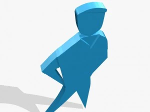 3d blue logo 3D Model