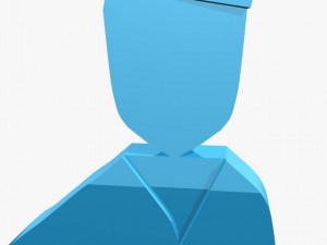 3d blue logo 3D 모델