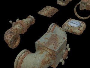 pipes collection set 3D Модель
