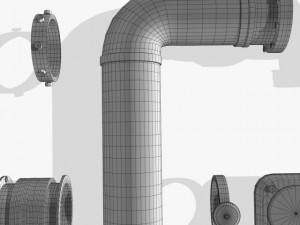 pipes collection set 3D Модель