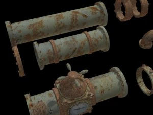 pipes collection set 3D Model