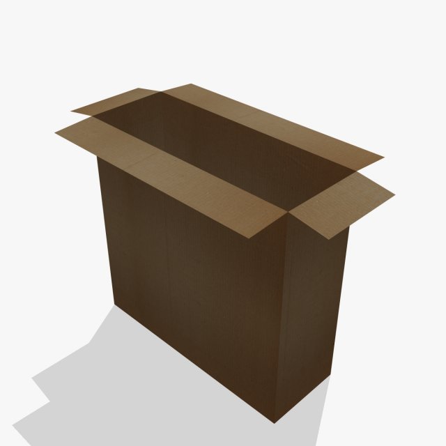 cardboard box 3D Model .c4d .max .obj .3ds .fbx .stl .blend 