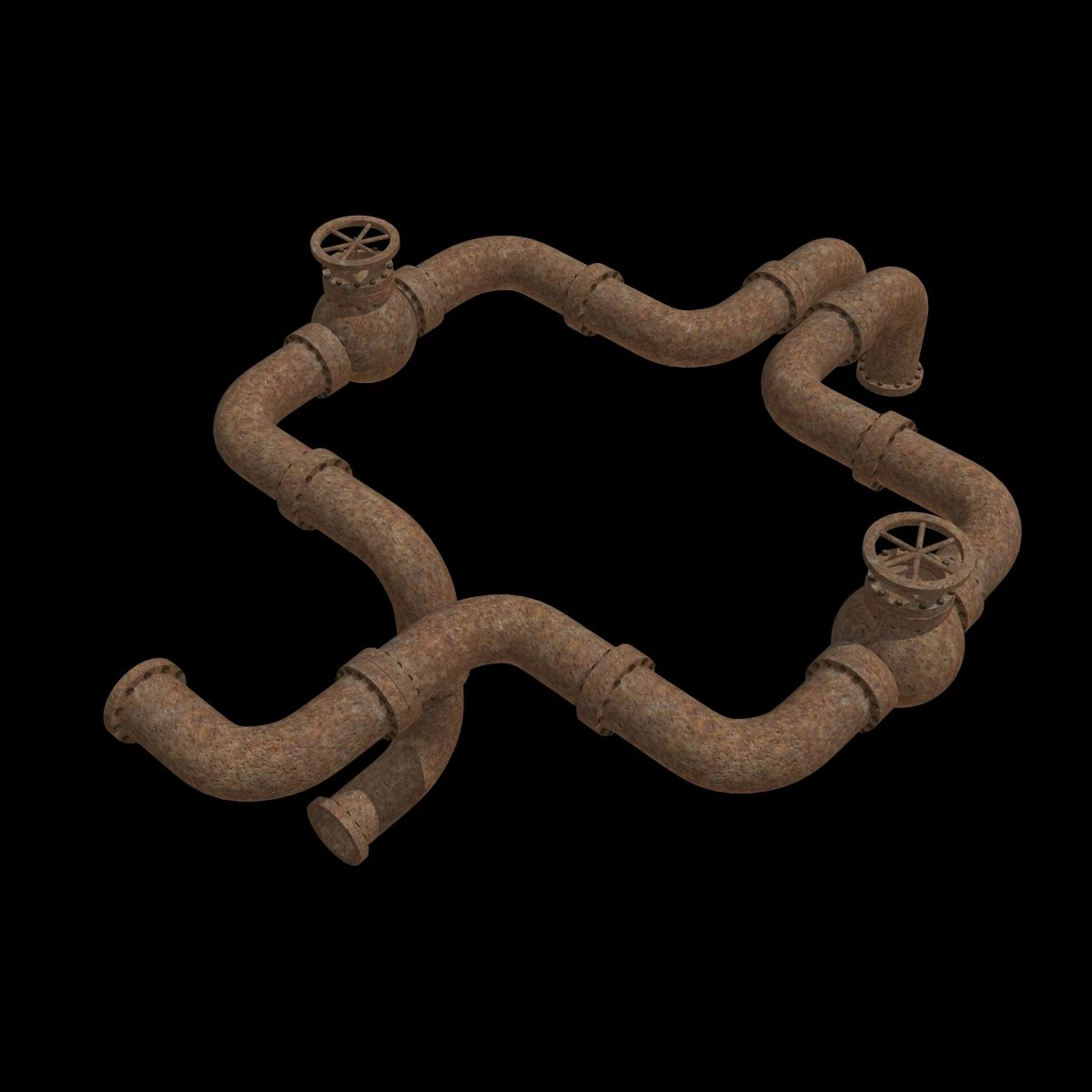 plumber pipe 3D Model .c4d .max .obj .3ds .fbx .stl .blend 
