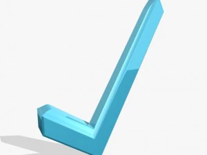 &iacute;cone de verifica&ccedil;&atilde;o azul 3D Modelo 3D