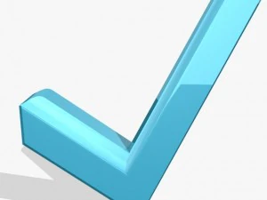 blue check 3d icon 3D Model