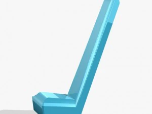 blue check 3d icon 3D Model