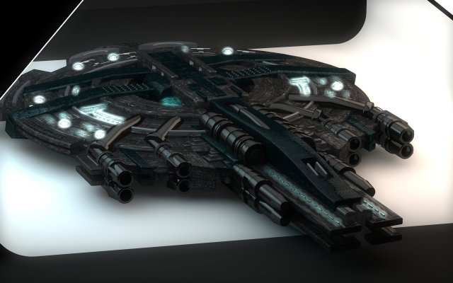 spaceship 3D Модель .c4d .max .obj .3ds .fbx .stl .blend 