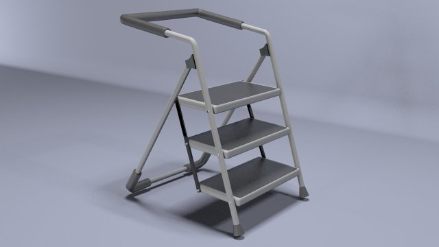 step lader Model 3D .c4d .max .obj .3ds .fbx .stl .blend 
