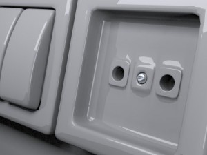 socket and light switch 3D मॉडल