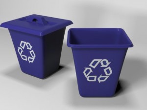 plastic recycling bins 3D Модель