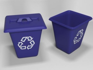 plastic recycling bins 3D Модель