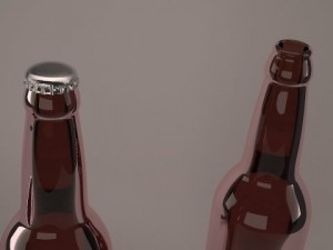 beer bottles Modelo 3D