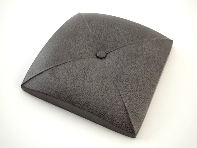 pillowleatherblack 3D Модель .c4d .max .obj .3ds .fbx .stl .blend 