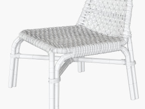 ikea rattan chair tankvard Modello 3D