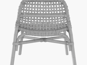 ikea rattan chair tankvard Modello 3D