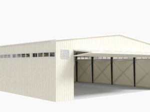hangar para aeronaves e equipamentos de grande porte Modelo 3D