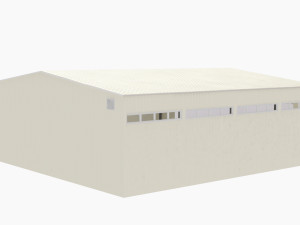 hangar for aircraft and large equipment Model 3D