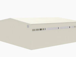 hangar para aeronaves e equipamentos de grande porte Modelo 3D