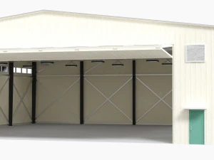 hangar para aeronaves e equipamentos de grande porte Modelo 3D