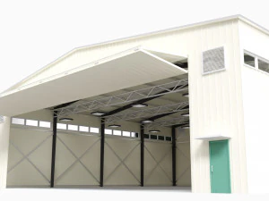 hangar para aeronaves e equipamentos de grande porte Modelo 3D
